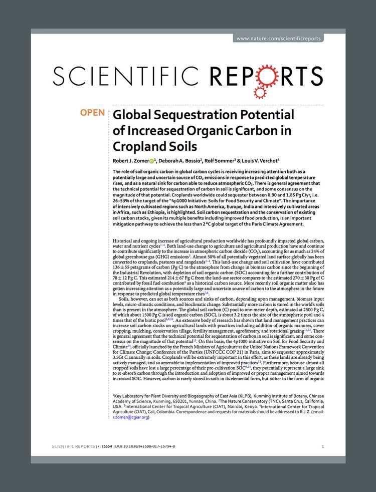 Scientific report illustration on global sequencing potential of heightened organic carbon in coal.