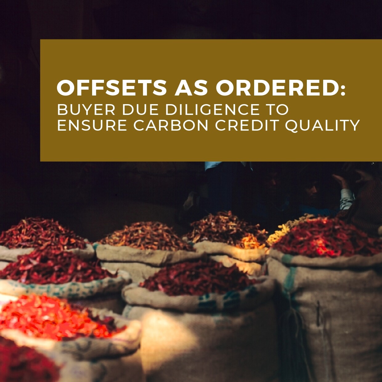 Offsets as ordered: buyer due diligence to ensure carbon credit quality