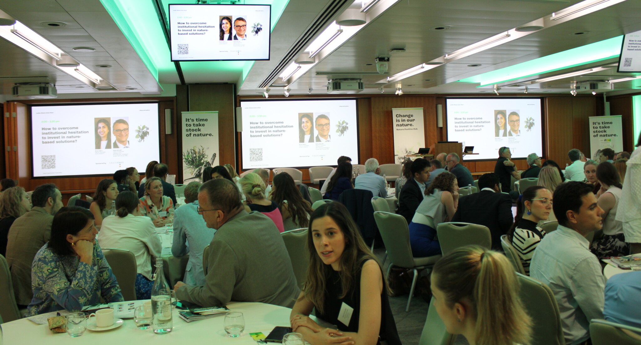 CEOs, investors, and developers of nature-based solutions debated how the private sector could transition towards a nature-positive future. Photo: Mariana Ceccon/Nature4Climate